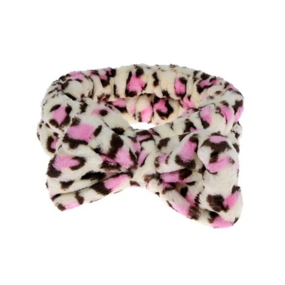 Accessories - Hairband pink and white leopard print